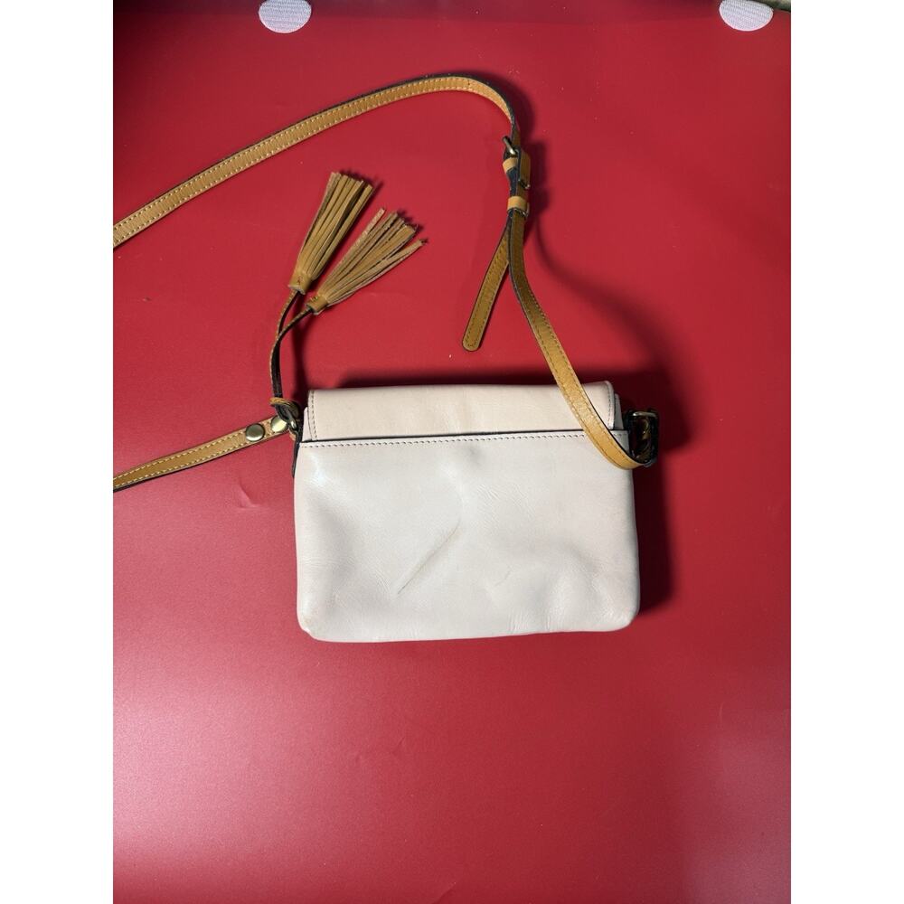 Patricia Nash Leather Salandra Flap Crossbody - Citrus Rose Placement has defect - Picture 2 of 7